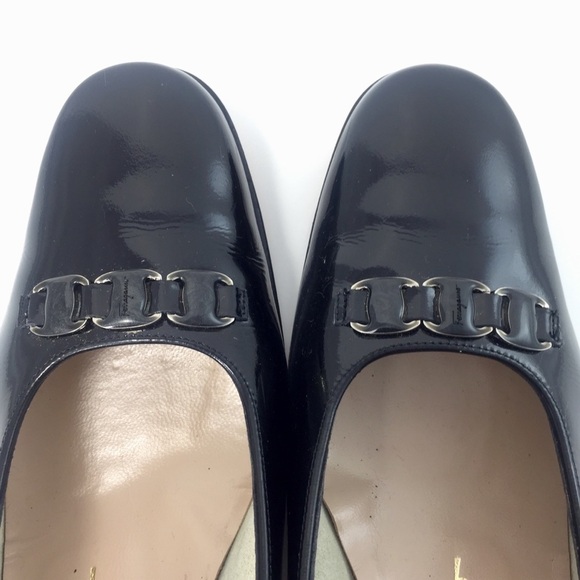 Salvatore Ferragamo Black Patent Leather 9.5 AAA - Picture 6 of 8